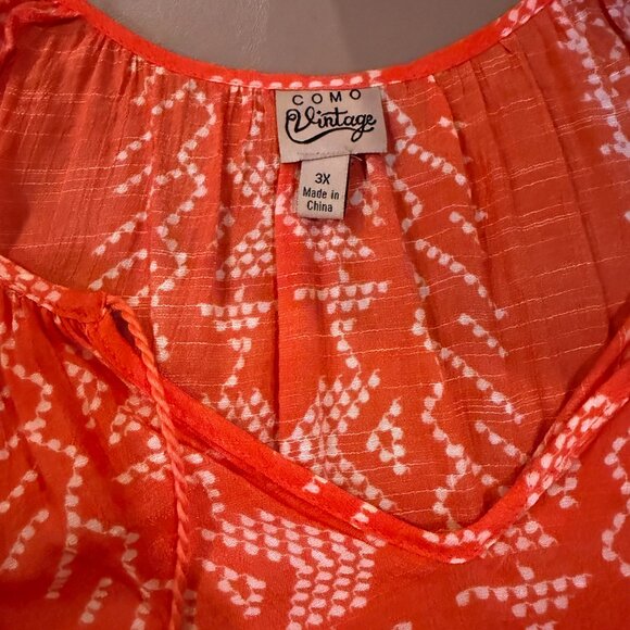 3X Como Vintage Blouse - Picture 2 of 6